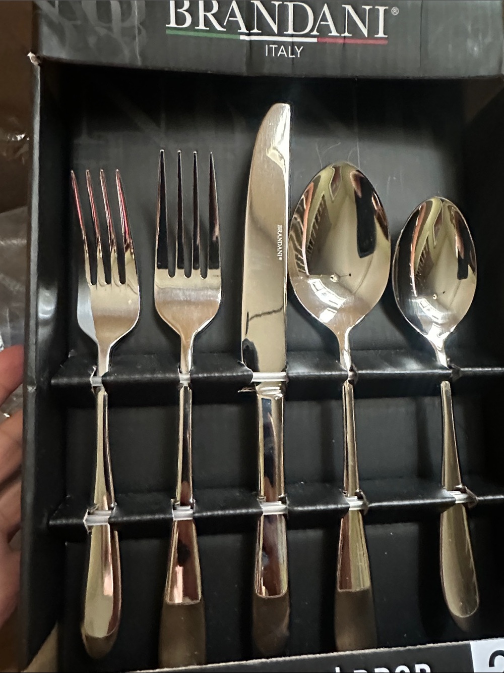 Brandani stainless steel Silverware set 20 pcs, 4 settings,5pcs each